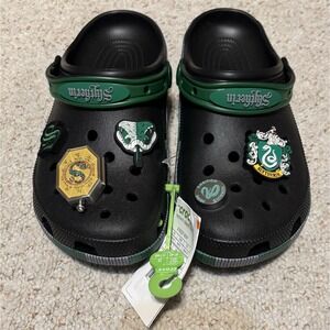 CROCS Harry Potter Slytherin Classic Clog with Jibbitz Men 8/Wm 10 -Amazing!